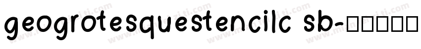 geogrotesquestencilc sb字体转换